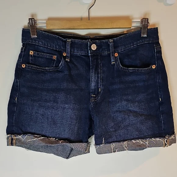 GAP Dark Blue Size 6 Jean Shorts - Picture 1 of 7